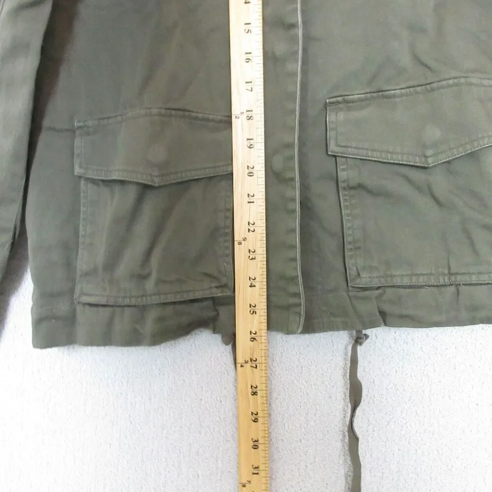 Chester & Violet Jacket Womens XS Olive Military Utility Field Cotton Lined - Picture 3 of 7